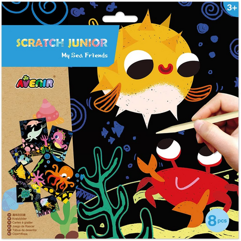 Scratch Art Junior - Animales del Mar