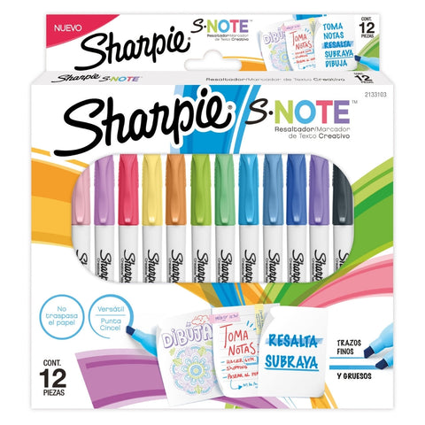 Sharpie Marcadores S-Note x 12