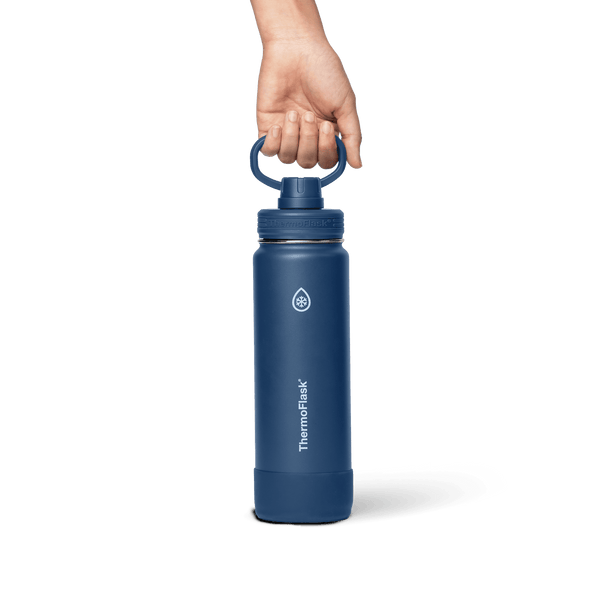 Botella Insulada Tapa c/Boquilla  24 oz - Azul Marino
