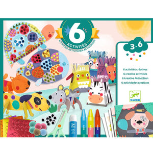 Set de Manualidades Stickers/Crayolas - Animales de la Casa