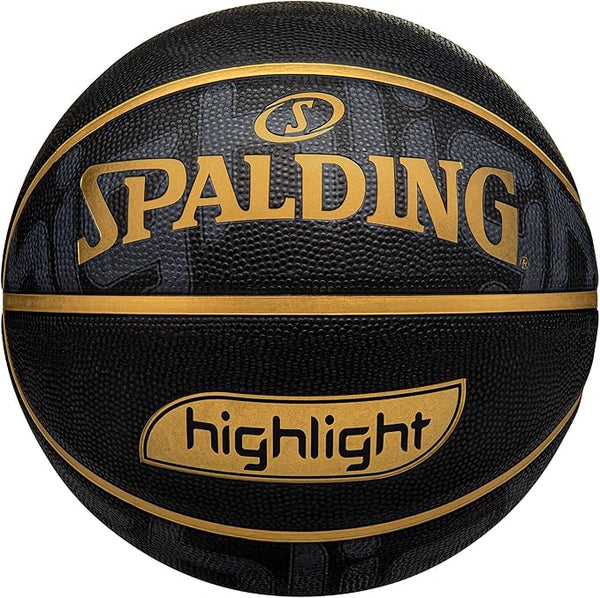 Pelota de Basket Highlight No, 7 - Negro c/Dorado