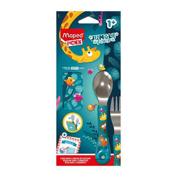 Juego de Cubiertos con Estuche - Jungle Fever