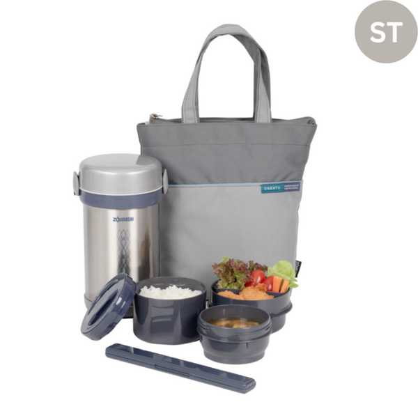 Termo Lonchera con Maleta 0.85 Lt. - Plata