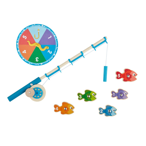 Set Magnético de Pesca de Madera