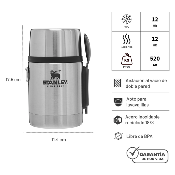 Termo Adventure All in One  18 oz - Acero