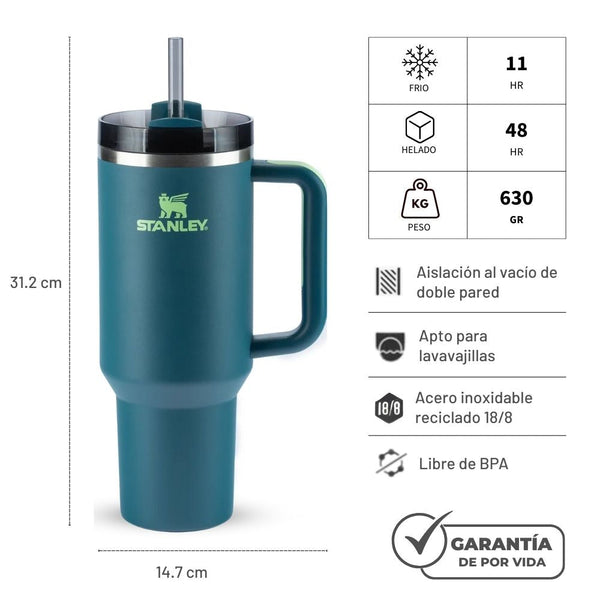 Quencher Flowstate Tumbler 40 oz - Coastal Teal
