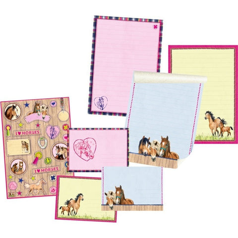 Set Papelería - Caballos