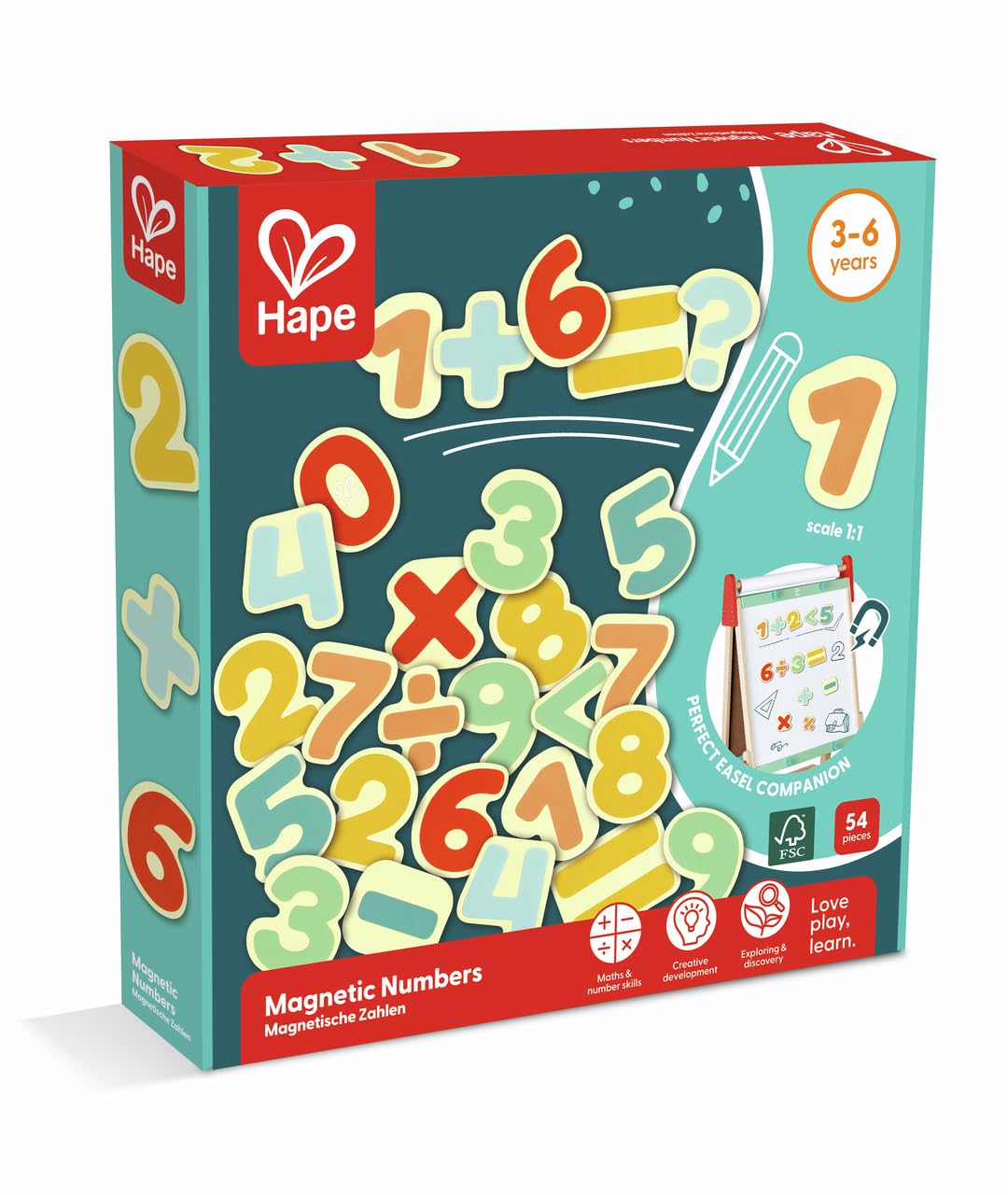 Juego de Madera con Números Magnéticos