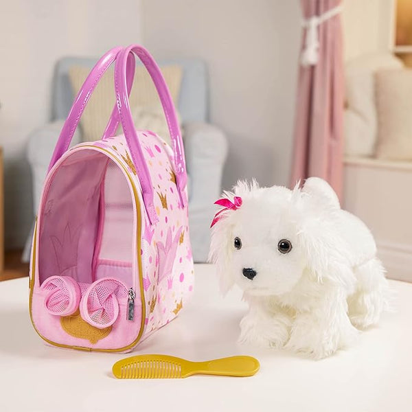 Perro Bichon Frisé con Cartera