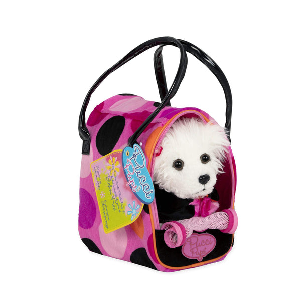 Perro Bichón c/Cartera Polka