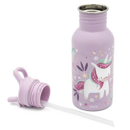 Botella de Acero Inoxidable 500 ml - Unicornio