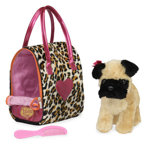 Perro Pug c/Cartera Animal Prints