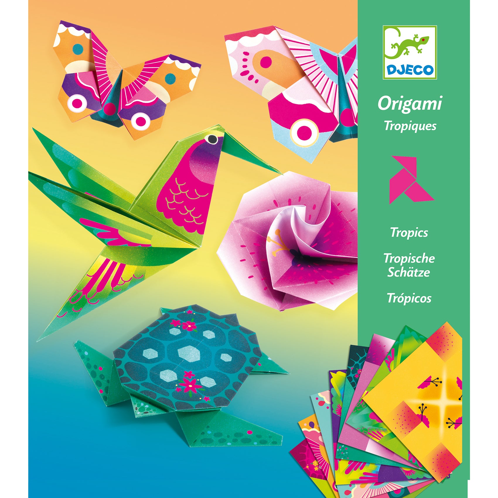 Papel de Origami Tropical