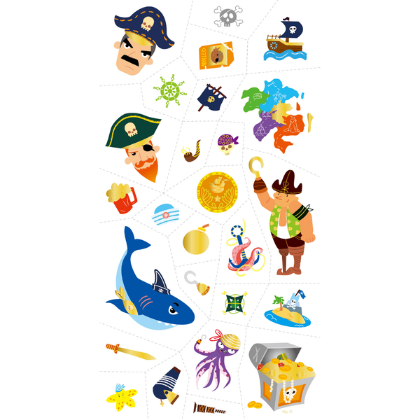 Tatuajes Temporales - Piratas