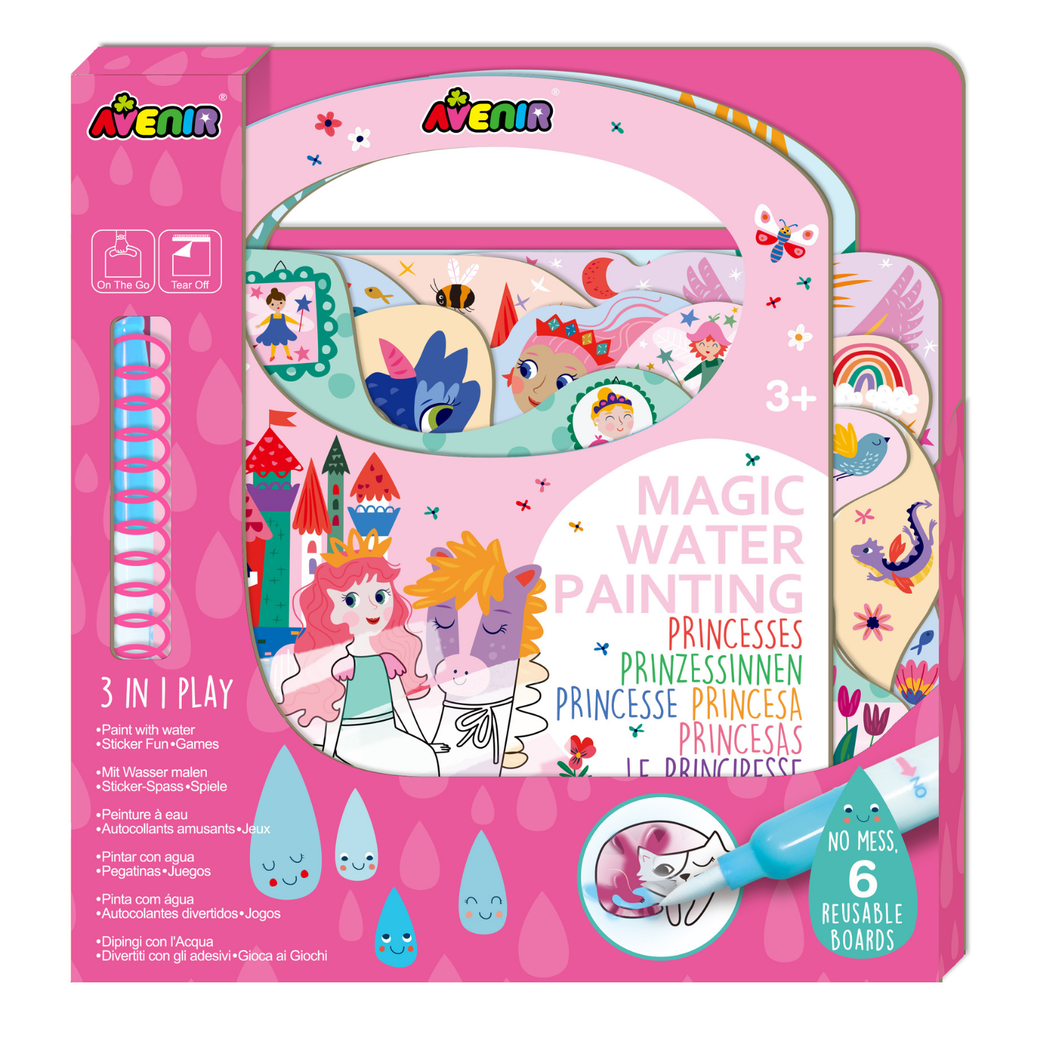 Libro para Pintar con Agua - Princesas