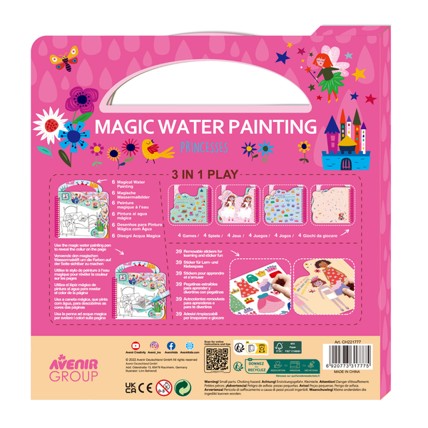 Libro para Pintar con Agua - Princesas