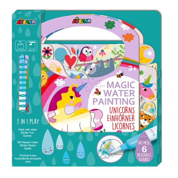 Libro para Pintar con Agua - Unicornios