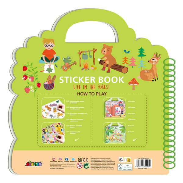 Libro con 300 Stickers - Bosque