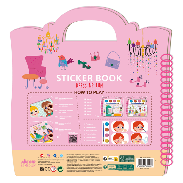 Libro con 260 Stickers - Vestirse