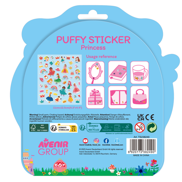 Puffy Stickers - Princesas
