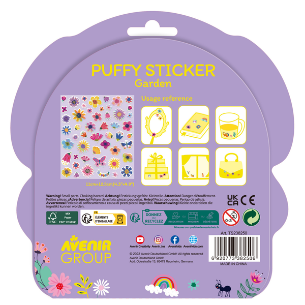 Puffy Stickers - Jardín