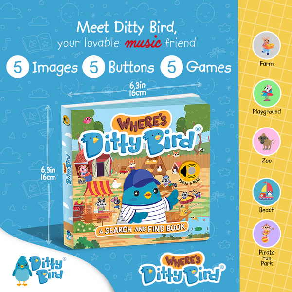 Libro con Sonido - Donde Está Ditty Bird en Inglés