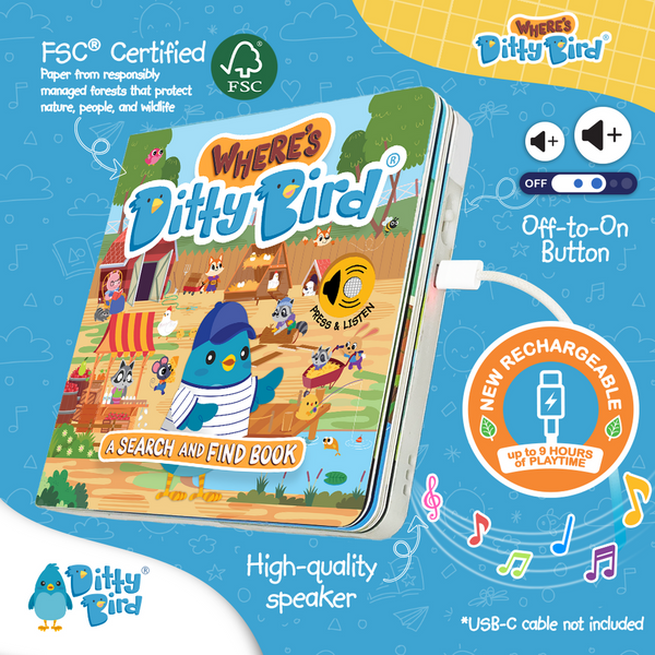 Libro con Sonido - Donde Está Ditty Bird en Inglés