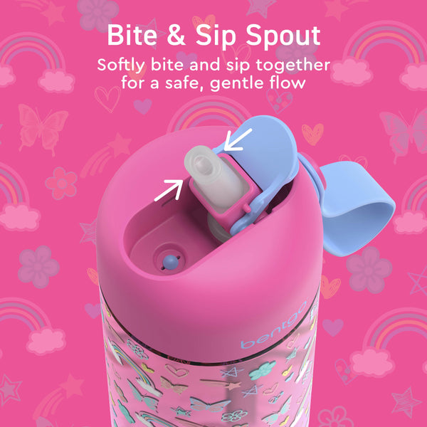 Tomatodo para Niños Bentgo - Mariposas y Arco Iris