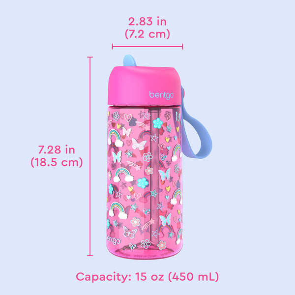 Tomatodo para Niños Bentgo - Mariposas y Arco Iris