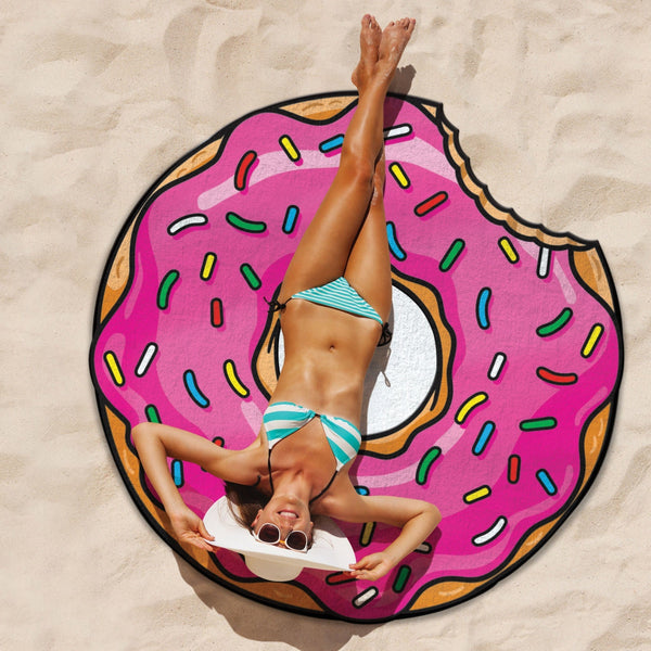 Manta de Playa Donut de Fresa
