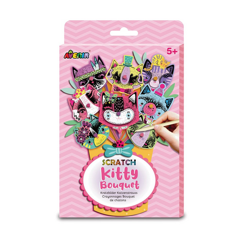 Scratch Art - Kitty Bouquet