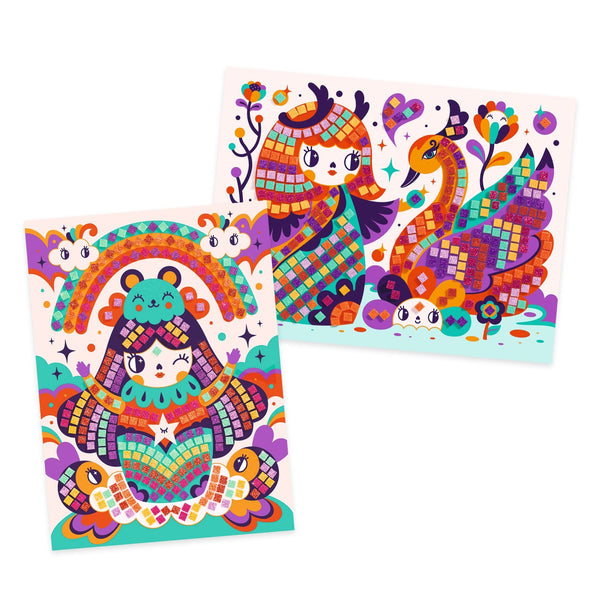 Mosaicos Muñecas Kokeshi