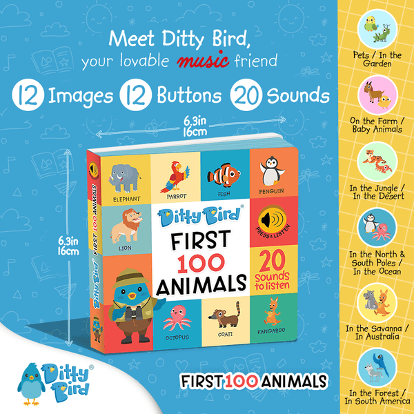 Libro con sonido - Mis Primeros 100 Animales en Inglés