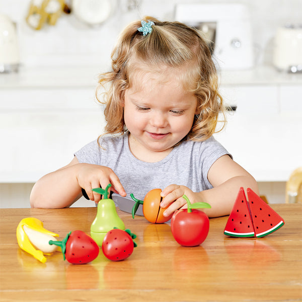 Frutas Saludables de Madera para Cortar