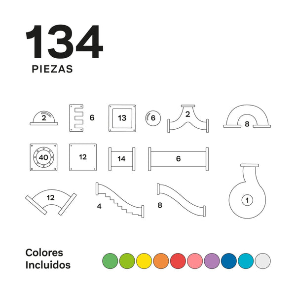 Imanix Tobogán 134 piezas