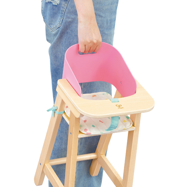 Silla de Comer de Madera y Tela