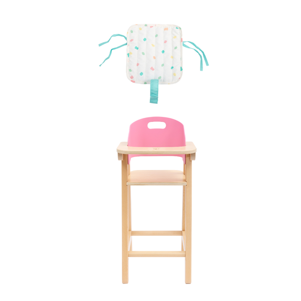 Silla de Comer de Madera y Tela