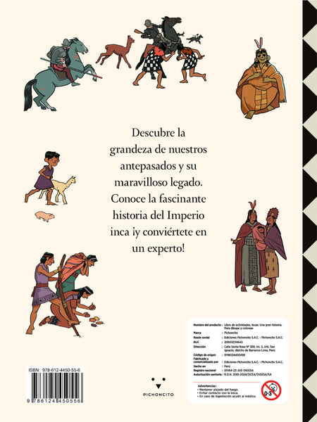 Libro para Colorear :  Incas Una Gran Historia