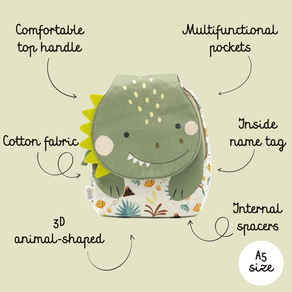 Mini Mochila Cracky El Dinosaurio