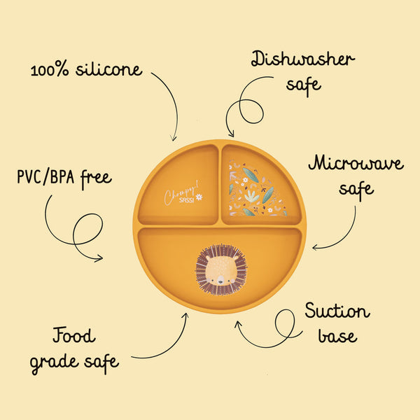Plato de Silicona Chompy el León