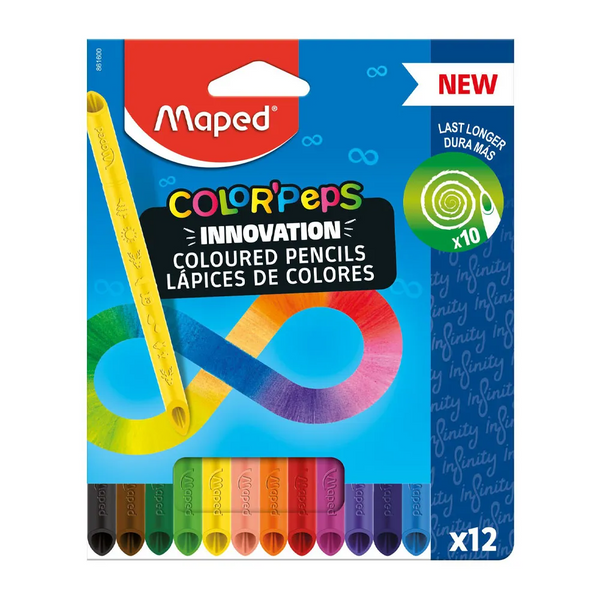 Set de 12 Lápices de Colores Infinity