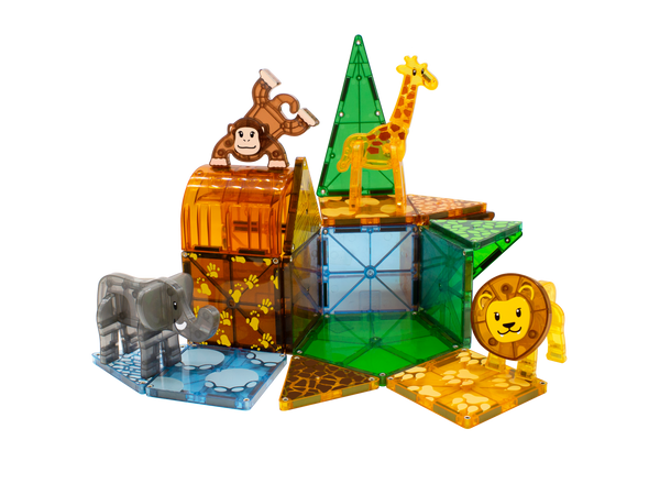 Magna Tiles - Set Magnético Animales de Safari - 25 pzs