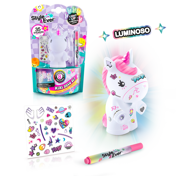 Manualidades Mini Deco UNICORNIO   con luz