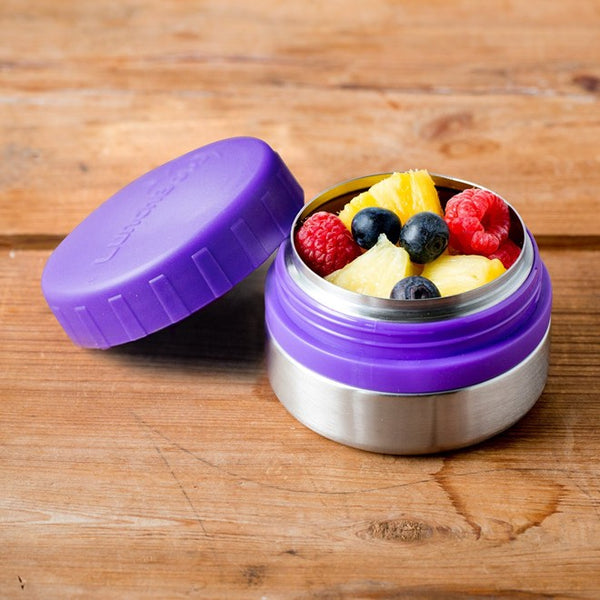 Envases de Acero 4 oz - Set de 2 Tapa Morada