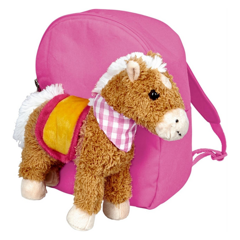 Mochila con Peluche de Caballo