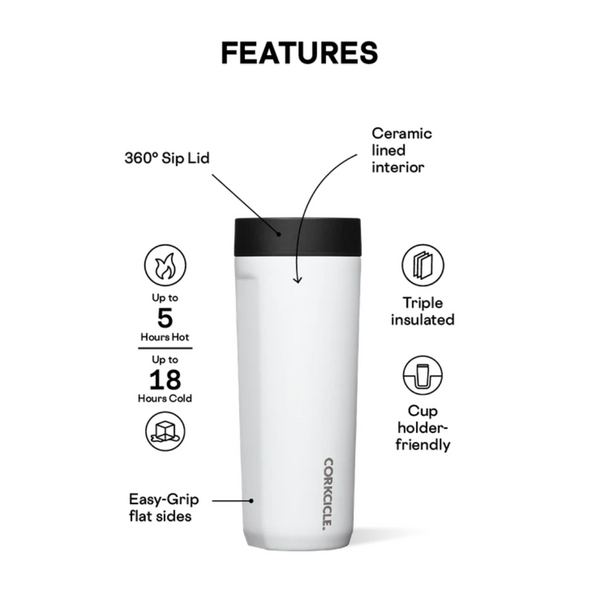 Vaso Corkcicle 17 oz - Negro
