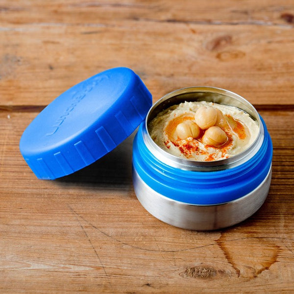 Envases de Acero 4 oz - Set de 2 Tapa Azul