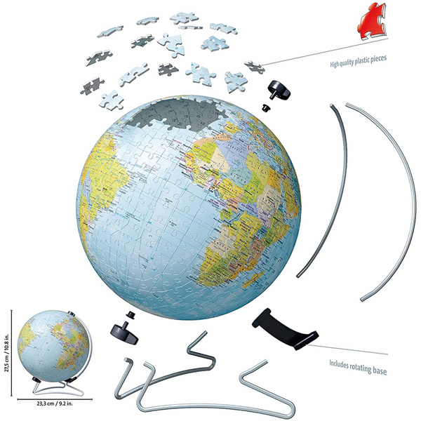 Rompecabezas 3D Mapamundi - 540 pzs
