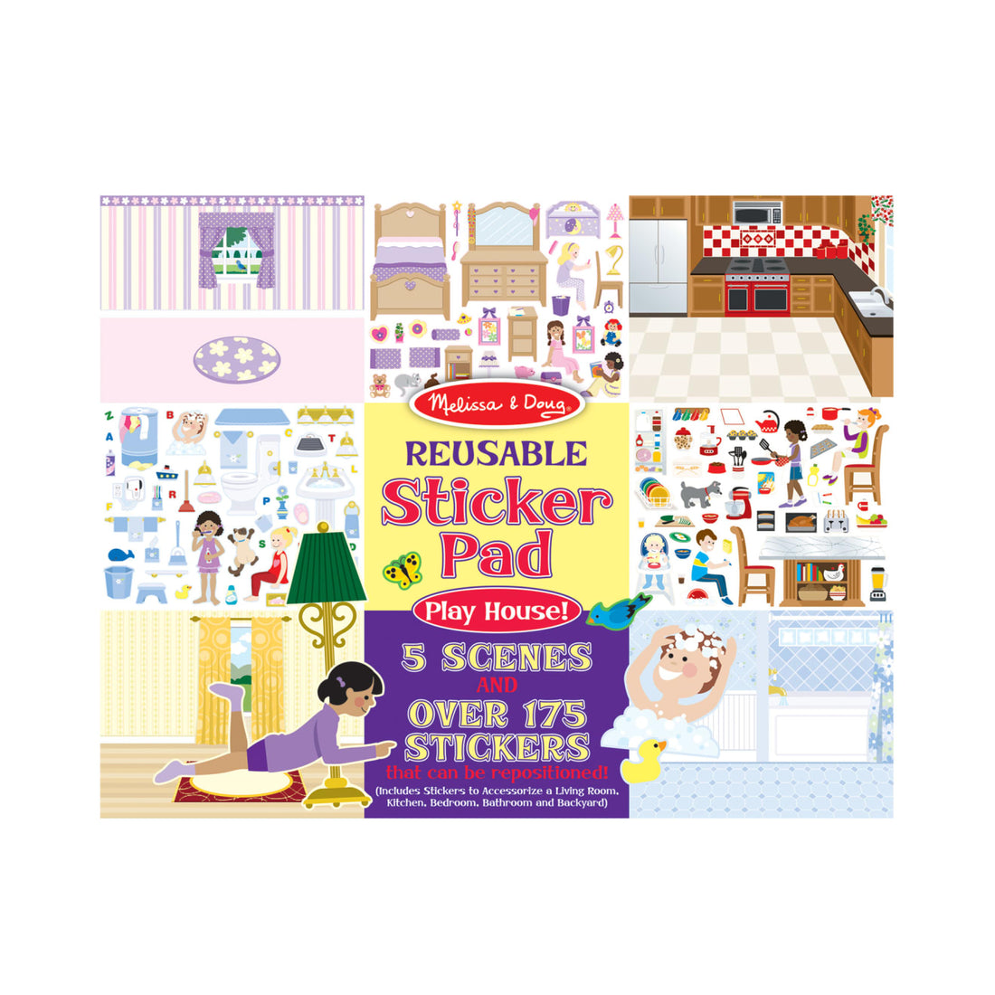Stickers Reusables - Pad Jugar a la Casa