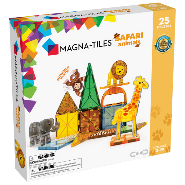 Magna Tiles - Set Magnético Animales de Safari - 25 pzs